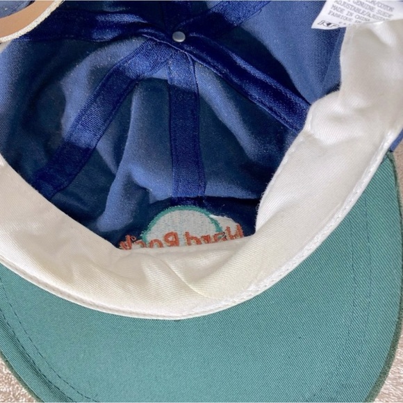 Vintage Hard Rock Cafe Skydome Green Faux Suede Brim Blue Hat - Picture 7 of 8
